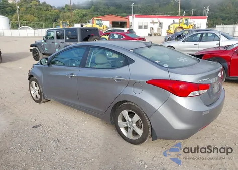 2013 Hyundai Elantra Gls from USA, damaged, VIN KMHDH4AE9DU931411